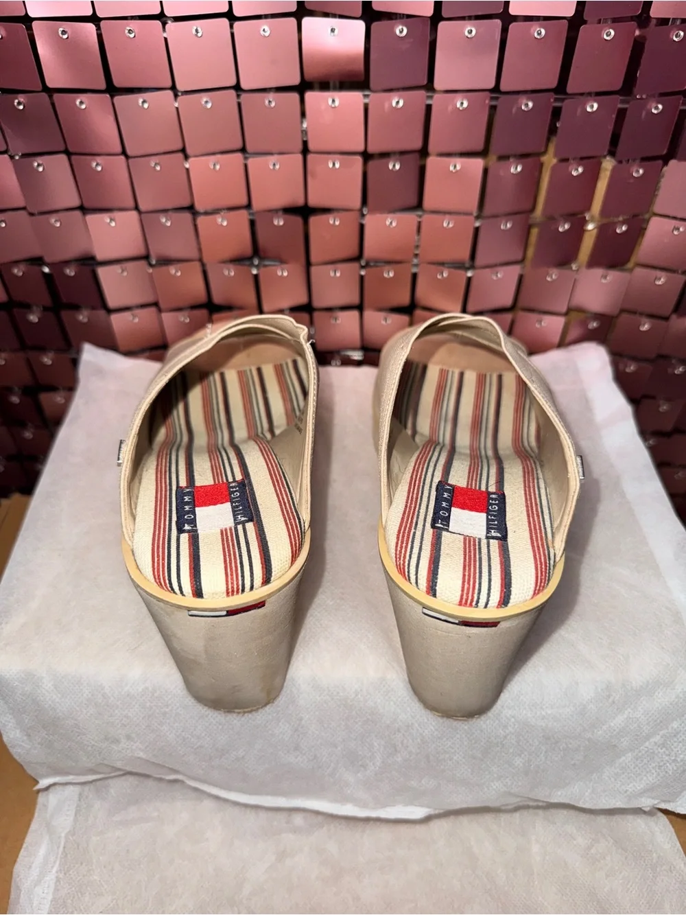Tommy Hilfiger Vintage Wedge Slide Sandals